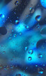 An artful colorful background with bubbles. Abstract background