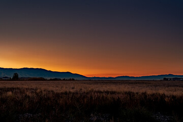 Sunset on Bridgers