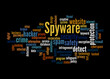 © lali - Word Cloud with SPYWARE concept, isolated on a black background