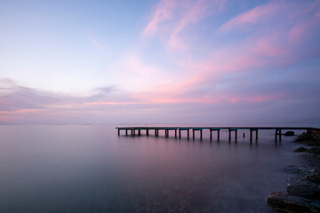 Wall Mural - sunset over the sea