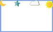 © Faried - background with stars, moon, clouds and sun