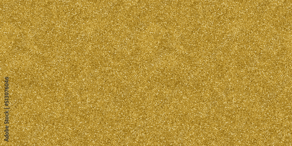 Seamless small gold glitter background texture. Shiny golden yellow ...