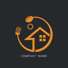 food stall or restaurant logo, unique and simple
