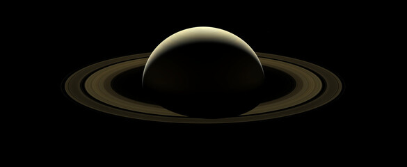 Wall Mural - planet saturn and his spectacular rings. elements of this image were furnished by nasa.