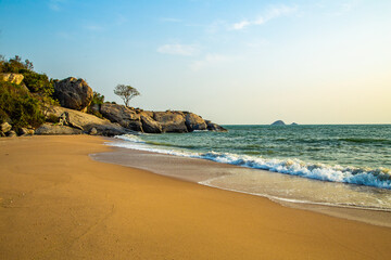 Wall Mural - Pak Nam Pran Pranburi Beach in Hua hin, Prachuap Khiri Khan, Thailand