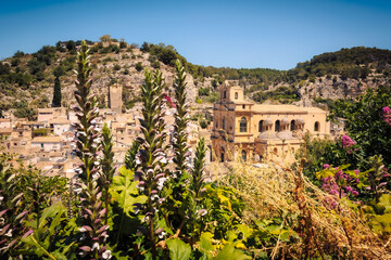 Canvas Print - Romantic Sicilian City of Noto in Italy, Europe in Spring