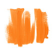 Orange brush stroke oil paint background. Creative design for colourful banner. Image.