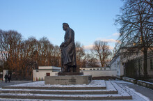 Monument To Józef Pilsudski Near Lazenkovsky Royal Park In Warsaw