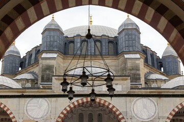 Wall Mural - Domes and structure of the mosque Edirne, turkey