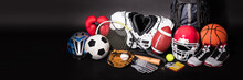 Close-up Of Various Sport Equipments