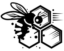 Honey Bee Pollination Icon