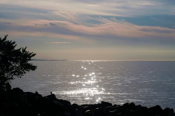 Wall Mural - sunset over the sea