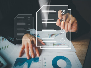 Wall Mural - online quiz idea or questionnaire questionnaire icon on digital window comment work evaluation