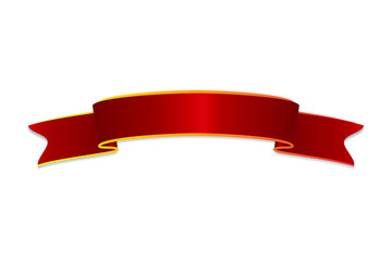 Wall Mural - modern red ribbon vector design