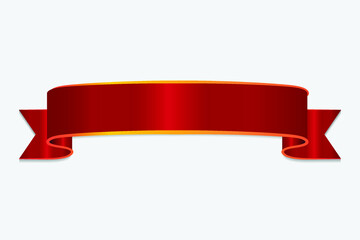 Wall Mural - modern red ribbon vector design