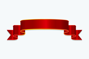 Wall Mural - modern red ribbon vector design