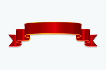 Wall Mural - modern red ribbon vector design