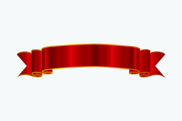 Wall Mural - modern red ribbon vector design