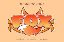 Decorative Fox Font And Alphabet Vector