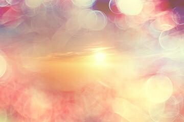 Wall Mural - clouds bokeh abstract bright summer wallpaper nature sky
