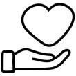 handdrawn affection icon