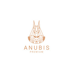 Poster - Anubis logo design icon template