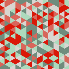 Poster - Vector abstract geometric cube and triangle angular colorful pattern. Background for layout design and poster.