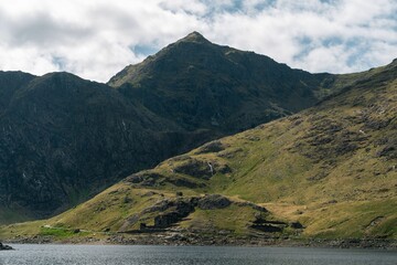 scenic view of snowdon mountain in snowdonia, wales