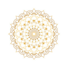 Circular pattern in form of mandala for Henna, Mehndi, tattoo, decoration. Decorative ornament in ethnic oriental style.