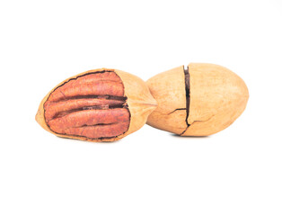 Wall Mural - Two shelled pecans