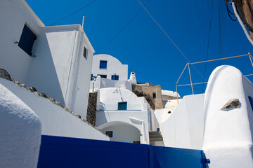 Wall Mural - Beautiful Emporio town on Santorini island, Greece