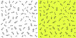 Sugarcane doodle pattern in two colors
