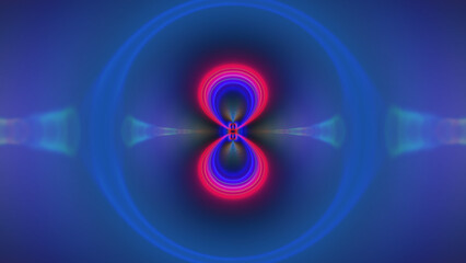 Wall Mural - Abstract luminous textured multicolored fractal background