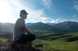 © Chepko Danil - Young man preforms yoga in mountains