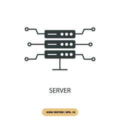 server icons  symbol vector elements for infographic web