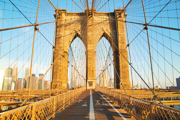 Wall Mural - Brooklyn Bridge at Sunrise, New York City, New York