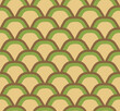 © Aleksandra - Pineapple seamless pattern as peel pineapple. Flat, vector