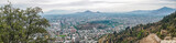 Fototapeta Nowy Jork - View of the city of Santiago de Chile from Mount San Cristobal