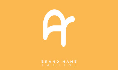 AR Alphabet letters Initials Monogram logo RA, A and R