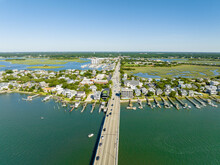 Aerial Photo Bridge To Wrightsville Beach NC USA