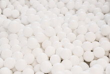 Lots Of White Plastic Balls For Dry Pool. 