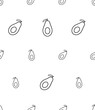 © Aayam 4D - Avocado Icon Seamless Pattern, Fruit Icon, Avocado Pear, Alligator Pear