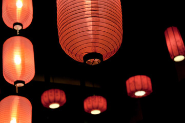 chinese lantern in the temple