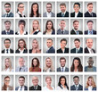 © ASDF - collage of portraits of successful young businessmen
