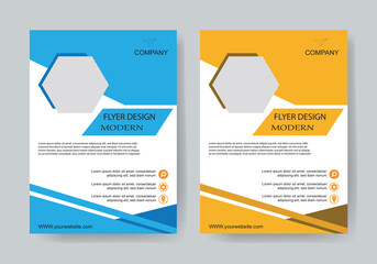 Modern A4 Flyer design template