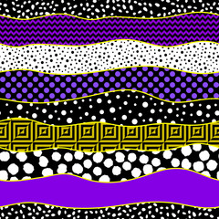 Leinwandbilder - Seamless vector pattern. Abstract square texture