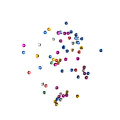 Wall Mural - confetti, party decoration isolated on white background with clipping path.