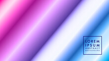 Diagonal Tube Illustration With Neon Color Gradient. Abstract Background Design Template.