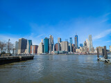 Fototapeta Nowy Jork - new york city skyline with skyscrapers 