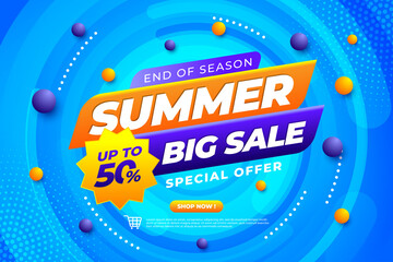 Summer Big Sale Banner Promotion Template